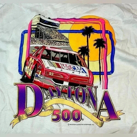 Vintage 1993 | Daytona 500 | Nascar Winston Cup T-Shirt | XL - Picture 2 of 4
